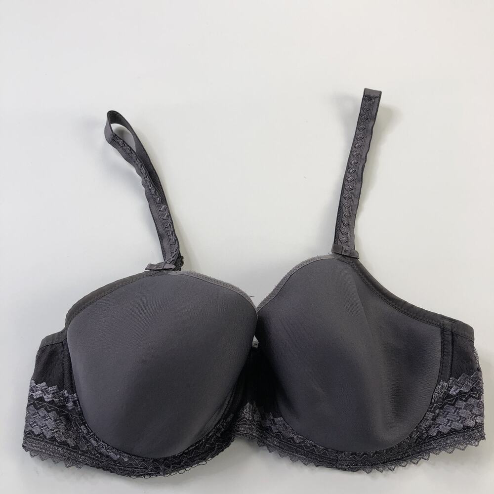 Fantasie Bra 32DDD Rebecca Molded Underwire Back Closure Gray FL2024PEW PLS READ
